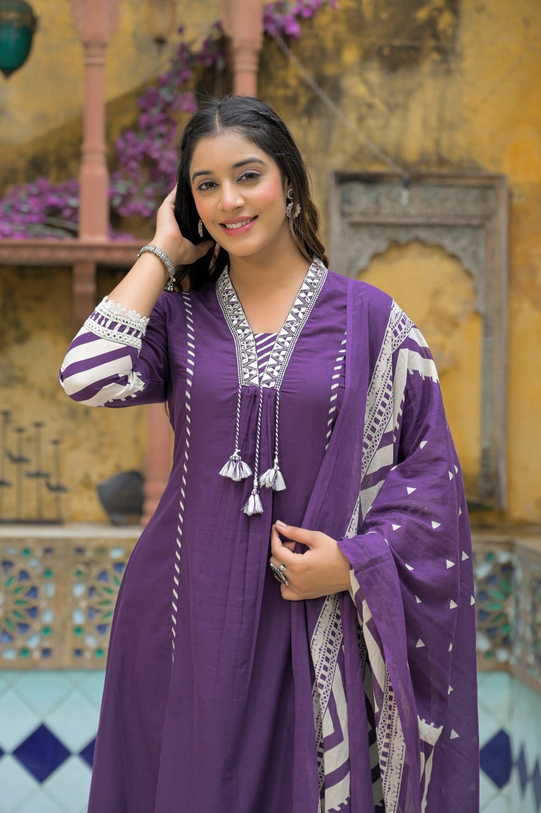 Stylish Cotton Printed Kurta Set with Dupatta – Elegant Daily & Festive Wear